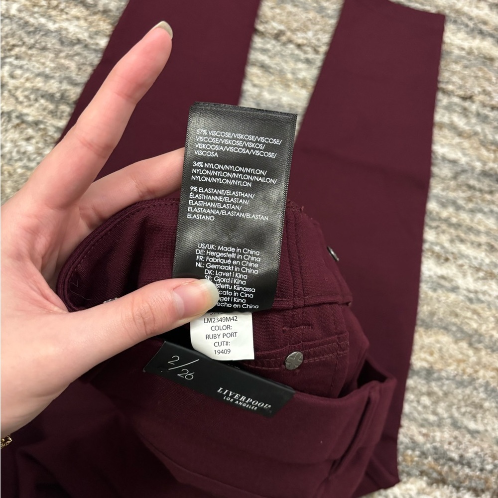 Liverpool Gia Glider Skinny Jeans Sz 2/26 NWT | Liverpool Gia Skinny Jeans Sz 2* - Picture 6 of 14